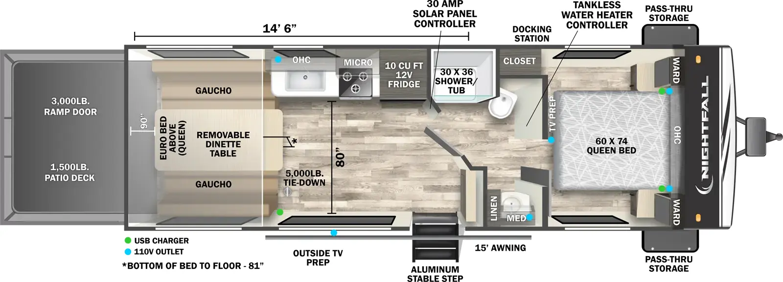Nightfall 25N - DSO Floorplan